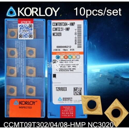 CCMT09T302/04/08-HMP NC3020 10pcs/set CNC carbide insert NC3020 Machining steel Free shipping