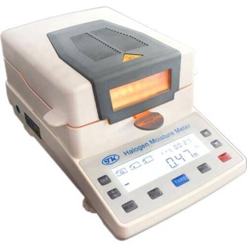 CE Chemical Food Medicine Feed Grain Water Content Moisture Balance Analyzer Halogen Moisture Meter 16 Groups 1-99 Minutes TONY