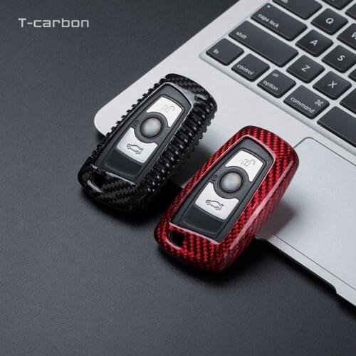 Carbon Fiber Key Case Cover For BMW X1 X3 X4 X5 F15 X6 1 2 3 4 5 6 7 Series F30 F34 F10 F07 F20 G30 F39 F16 M3 M5 F31 F2 F48