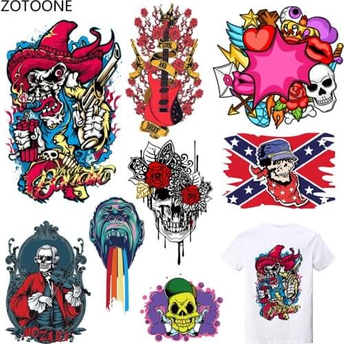 ZOTOONE Colorful Stripes Iron on Transfer Patches on Clothing Diy Patch Heat Transfer for Clothes Decoration Stickers Kid Gift G