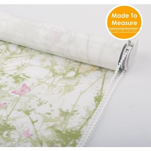 LUIWENN Digital printed Roller blinds Tree Butterfly Roller Shutters Painting Page decorative Roller Blind Living Room Custom