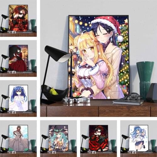 HD Print Simplicity Modular Japanese Anime Picture Canvas Girl Painting Poster For Living Room Home Decoration Wall Art No Frame