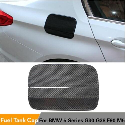 Fuel Cap Cover for BMW 5 Series G30 G38 F90 M5 2017 - 2019 Carbon Fiber Gas Oil Tank Accessories