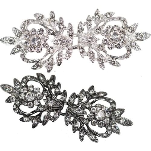 Good quality 74mm metal rhinestones button with sweater coat decoration button accessories DIY 5Pcs/Lot SP-0160