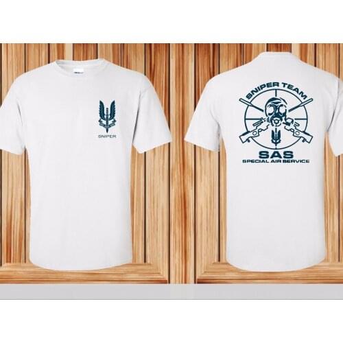 Mens T Shirts Fashion 2018 T-Shirt SAS Special Air Service British Army Special Forces Sniper T Shirt Short Sleeve