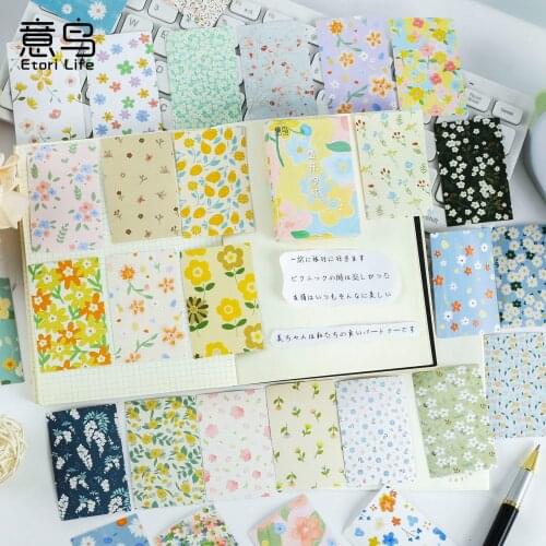 30 Sheets Basic Flowers Background Decorative Sticker Scrapbooking diy Stick Label Diary Stationery Album Journal floral Sticker