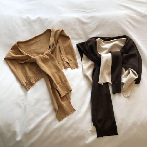 Obrix Female Light Sleeveless Cape Casual Style Front Sashes Comfy Accessory For Women