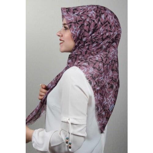 JAWEL PATTERNED LINEN FLAMLI SCARF-DESEN-36-RENK-01