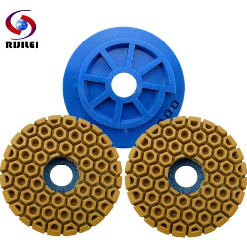 7Pcs/Lot 125mm Snail Lock Edge Polishing Pad 5Inch Edge Grinding Wheel Marble Polishing Pad Grinding and Polishing Granite WFD24
