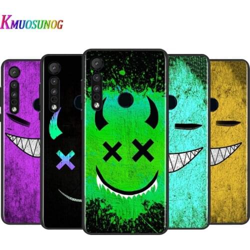 Cool Demon Emoticon For Motorola G9 G8 G Stylus Power One Fusion Hyper Edge E7 E6 5G Plus Play Lite Silicone Phone Case