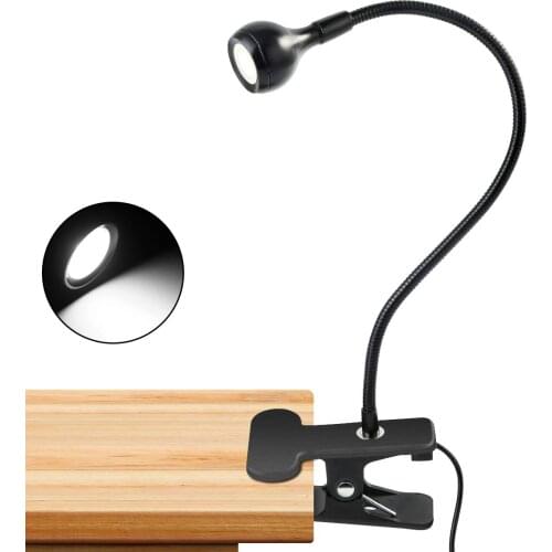 USB Clip-On Lamp Flexible USB Clip-On LED Light Bed Table Desk Study Reading Lamps Dropshipping