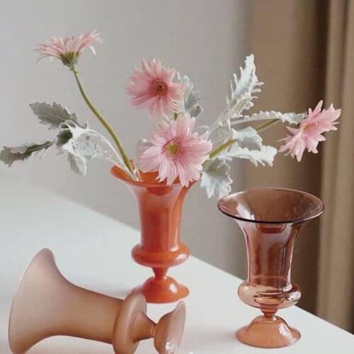 Flower Vase For Wedding Decor Centerpiece Glass Vase Rose Flowers Arrangement Floral Tabletop Vases For Flowers