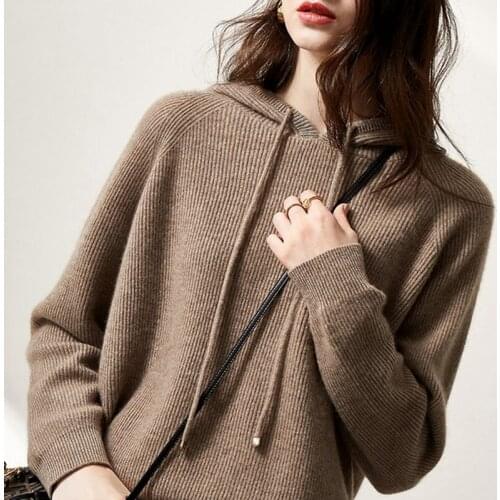 Ladies casual sweatshirt warm cashmere long-sleeved plus size loose hoodie top 2020 fall/winter pullover top