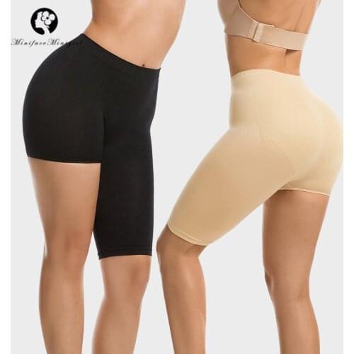 Womens High Low Legs Shapewear Tummy Control Panties Slimming Underwear Body Shaper Butt Lifter Modeling Strap Mid Waist Girdle