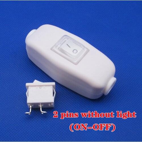 1pcs brand new Top quality waterproof in line rocker switch on off 2 3 pins 6A 250V 10A125VAC Lighting electrical switch white