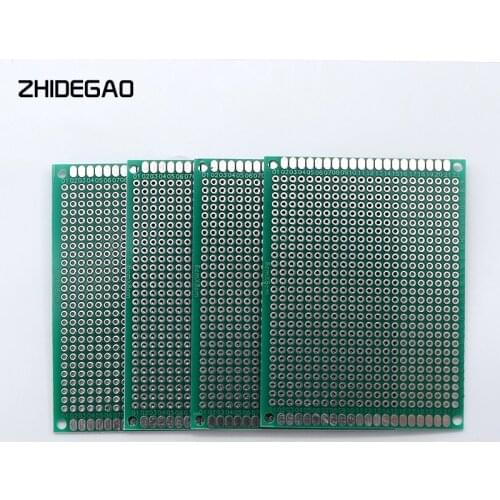 5pcs 6X8cm PCB Prototype Board Circuit Protoboard Universal Stripboard Prototyping Veroboard 6X8 Double Panel