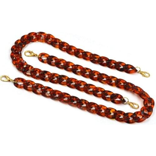 55cm Bag Belt Luxury Acrylic Resin Handbag Chain Bag Strap Colorful Diy Detachable Shoulder Plastic Strap