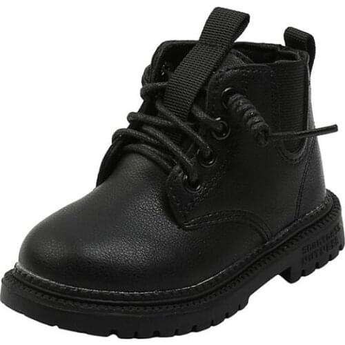 Children Casual Shoes Boys Snow Boots Fashion Boots Boys Shoes Short Leather Soft Antislip Girls Boots 21-30 Sport Running Shoes