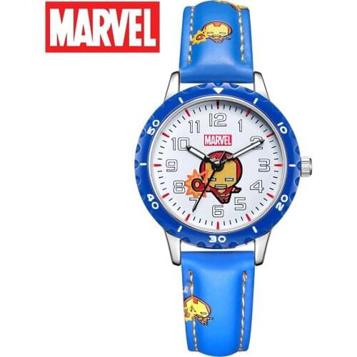 Disney MARVEL Avengers Super Hero Iron man Childhood Dream Children Japan Quartz Watch Waterproof Watches Kid Gift Luminous