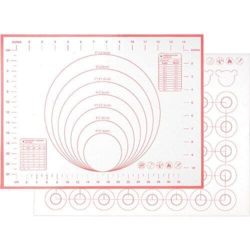 Double Side Silicone Baking Mat Pastry Rolling Kneading pad Kitchen Gadgets Crepes Pizza Dough Cooking Tools