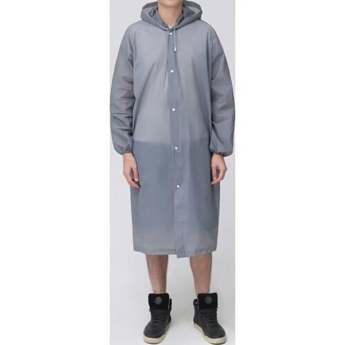 Environmental Raincoat Unisex Outdoor Travel Fashion Adult Raincoat Thick Transparent EVC Raincoat Bicycle Raincoat