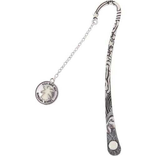 Glow In The Dark Luminous Book Marker Creative Stars Bookmark Label School Office Stationery XXUC