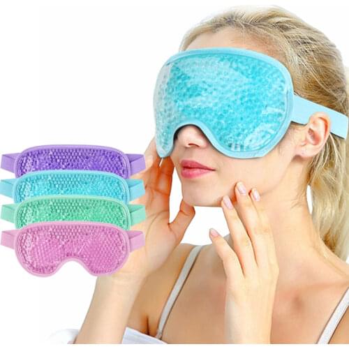 Gel Eye Mask Sleep Reusable Beads for Hot Cold Therapy Soothing Relaxing Beauty Gel Eye Patch Sleeping Ice Goggles Sleeping Mask