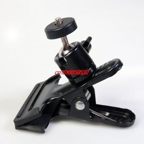 Hot Spring Clamp Clip & Ball Head For Photo Studio Camera Flash Light Stand