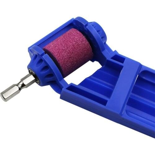 Brown Corundum Drill Bit Sharpener Grinding Polishing Wrenches Portable