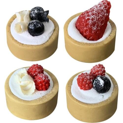 Kitchen soft decoration simulation fruit egg tart fruit pastry props baking shop window display photography props