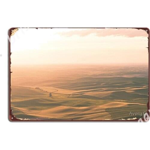 Golden Hour At Steptoe Butte Metal Signs Club Bar Club Party Customize Poster Tin sign Posters