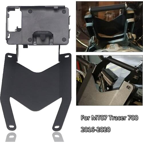 Motorcycle Stand Holder Phone Mobile Phone GPS Navigation Plate Bracket For YAMAHA MT07 Tracer 700 Tracer700 2016-2020