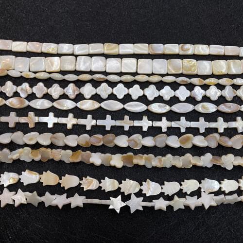 Natural Freshwater Shell Flat Round Charm Various Mother Pearl Loose Beads Used To MakeDIY Handmade Jewelry Necklace Accessories