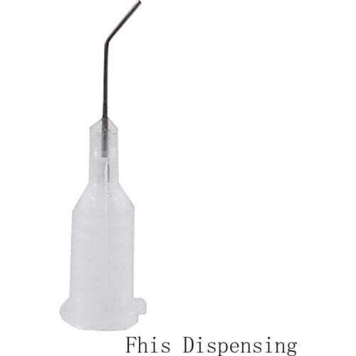 Stainless Steel Distribution Blunt Tip 27G 45 Degrees Elbow Dispensing Needles Pack of 20
