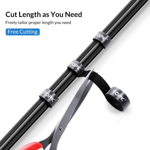 New Arrival Nylon Strap Cable Cord Organizer Wire Winder Holder Earphone Mouse Cable Fastener Management Wire Cable Protector