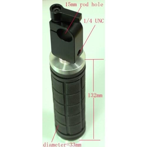 New Strong camera Grip Handle + Clamp for 15mm Rod Support Camera Rig System