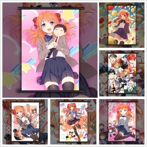 Print Poster Wall Artwork Pictures Gekkan Shoujo Nozaki-Kun Sakura Painting Canvas Anime Plastic Hanging Scrolls Home Decoration