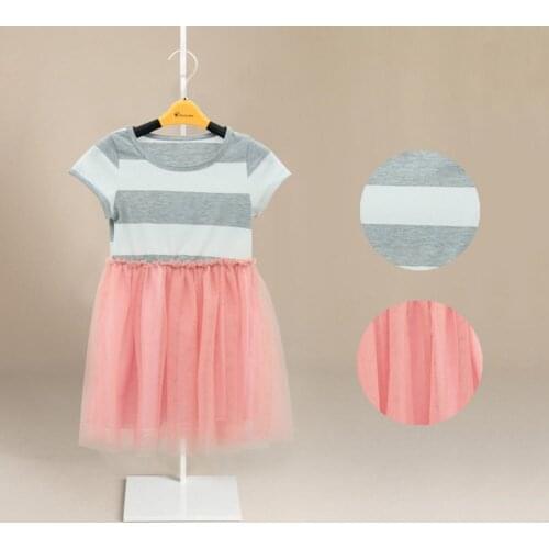 Baby Girls Dress Cute Striped Princess Dresses Kids Toddler T-Shirt Tutu Dress