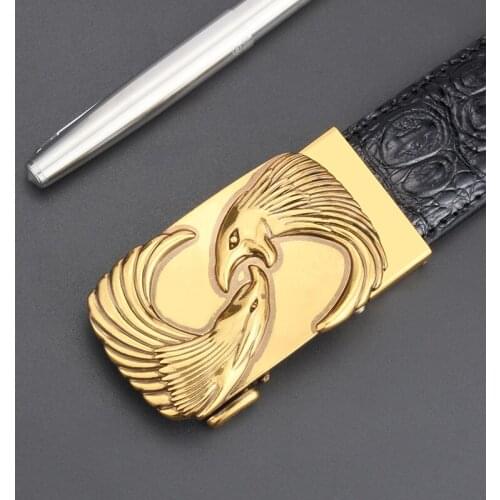 CKMN Brand Mens Genuine Leather Belt Luxury Business Trouser Belt For Men High Quality Automatic Buckle Leather Belt For Men