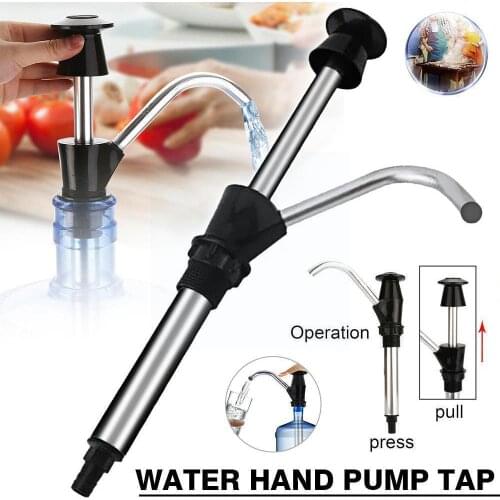 Manual Water Pump Tap Caravan Sink Aluminum Water Hand Dispenser Motorhome Replacement Trailer Manual Tap Camping Pump V4T8