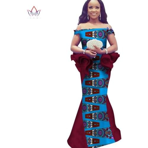 Stock Size Low Price African Dress Dashiki Bazin Riche Dress Maxi Dress Print Dashiki Fabric Women African Clothing WY1566