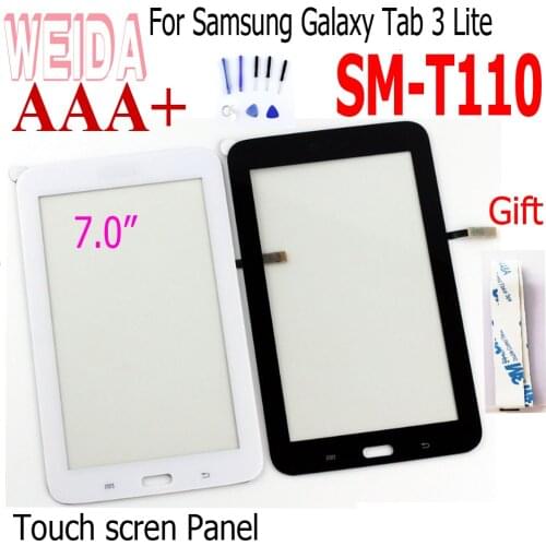 WEIDA 7" For Samsung GALAXY Tab 3 Lite SM-T110 Touch Screen Replacement T110 Touch screen Panel with Tool + Glue