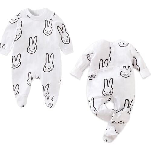 YiErYing Baby boy girl Clothes New born Winter Rompers 100% Cotton Long-Sleeved Cotton Outfit Newborn Jumpsuit