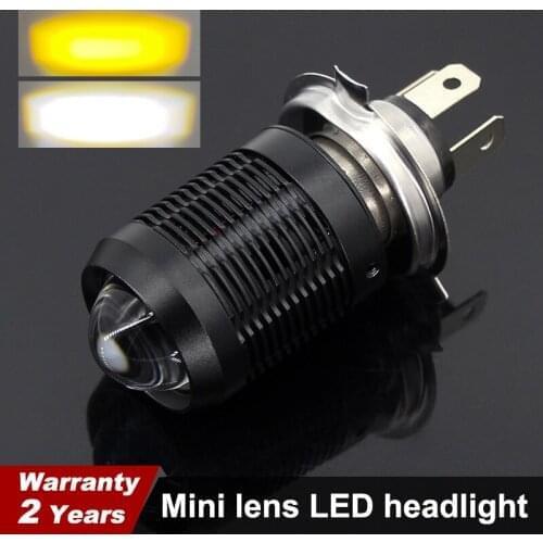 1pcs H4 HS1 LED Moto Lens headlight 6000K 3000k 4800Lm Motorcycle Headlights Bulb hi-low Beam Car Auto Scooter Light DC 12v