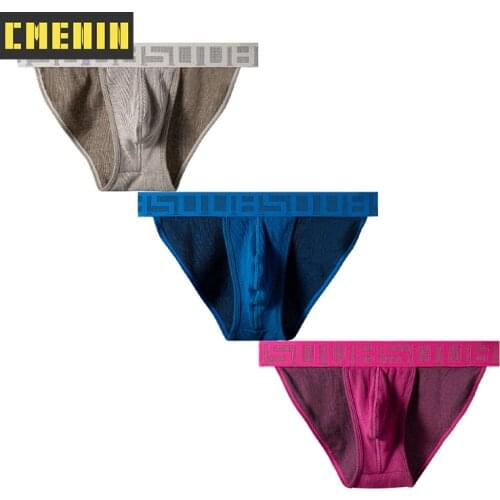 3PCS Popular Sexy Man Underwear Briefs Low waist Mens Briefs Jockstrap Bikini Gay Underwear Mens Panties Under Wear Man BS3125