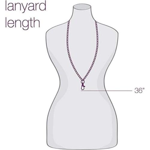 3Pcs Retractable Badge Reel Lanyard with ID Holder Necklace Name Badge Holder Lanyard Stainless Steel Beaded Chain Kit