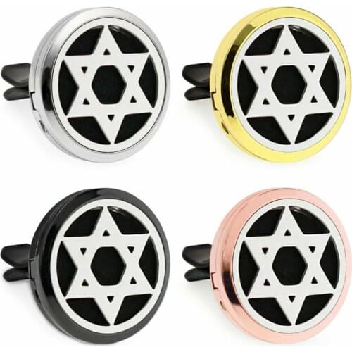 30mm Car Essential Oil Diffuser Locket Car Vent Clips Perfume Locket Car Diffuser Locket Free 10Pads