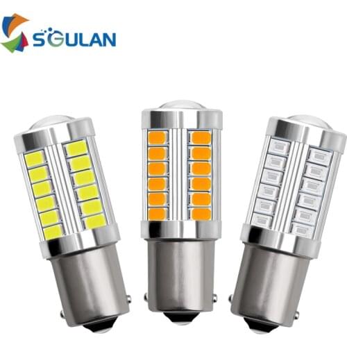 4 pcs 12v Led Car Interior 1156 BA15S P21W Reversing Lights 1157 P21/5W BAY15D Led Bulbs 3157 P27/7W 7443 Auto back-up light