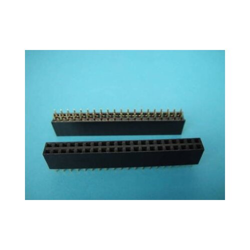40 Pin 2x20 Female SIP Socket Panel Connector FS 100