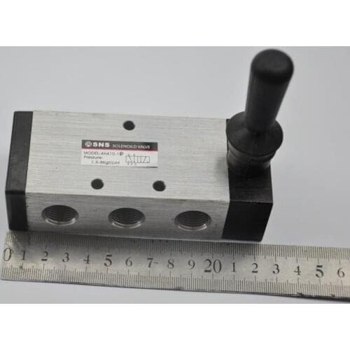 1PCS 5Way 2 Position 1/2" BSPT Hand Lever Operated Pneumatic Valve 4H410-15 Hand control vavle